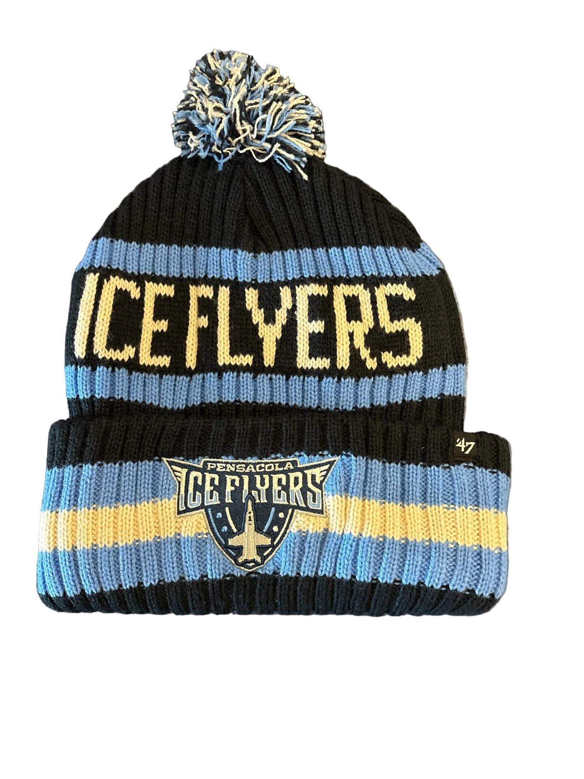 Ice Flyers 47 Brand Black Ice Flyers Knit Beanie