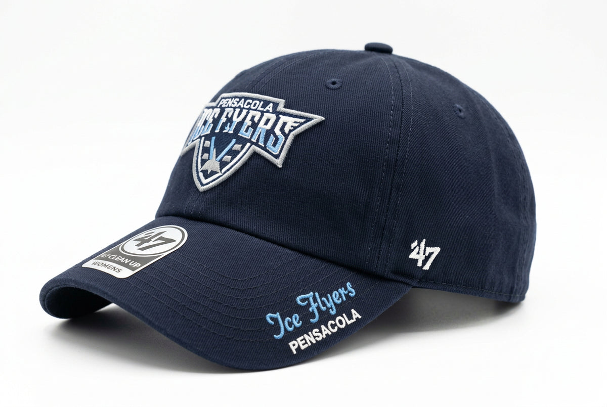 Ice Flyers 47 Brand Women's Navy Miata Clean Up Cap side