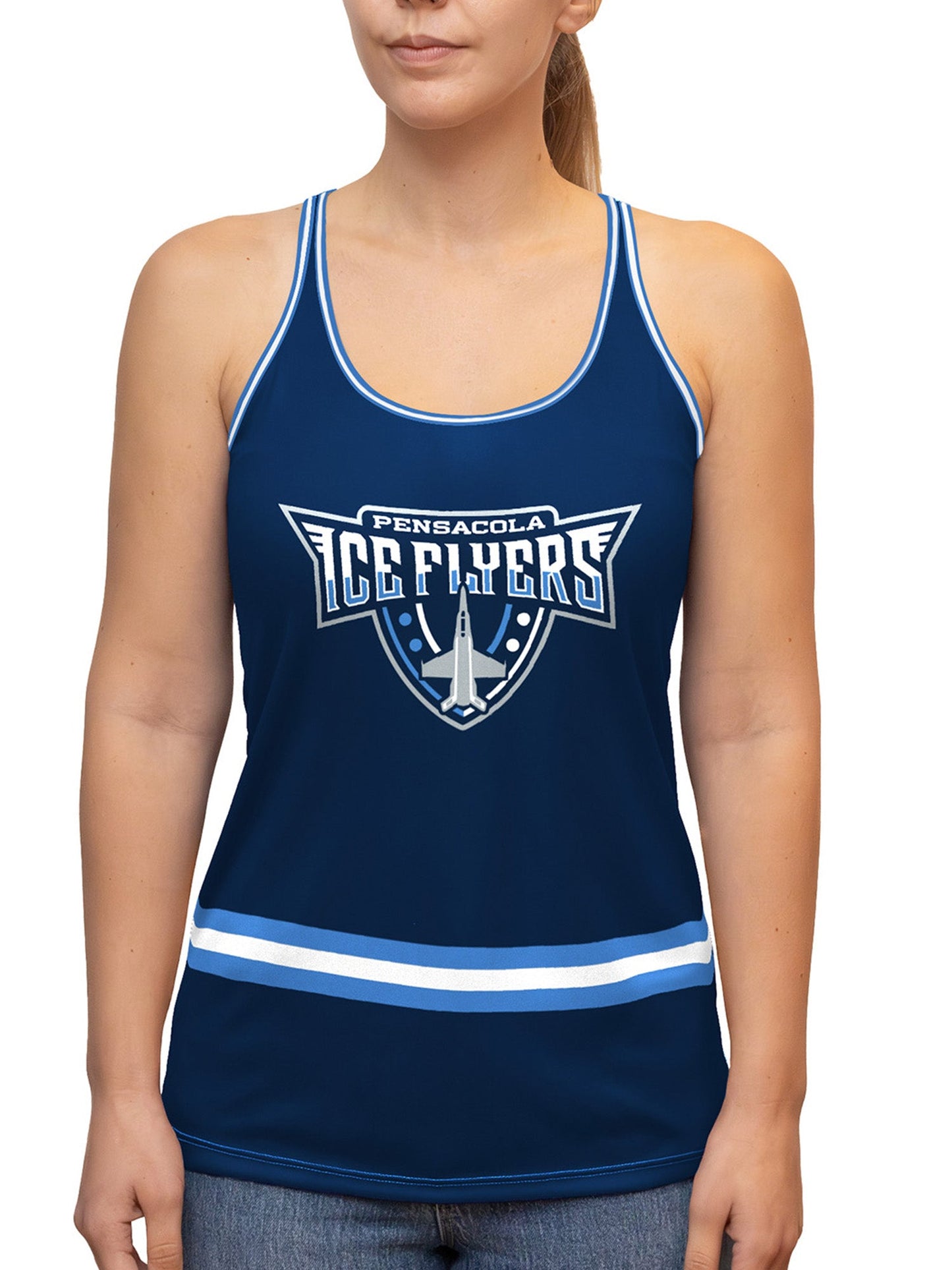 Pensacola Ice Flyers Women's Racerback Hockey Tank