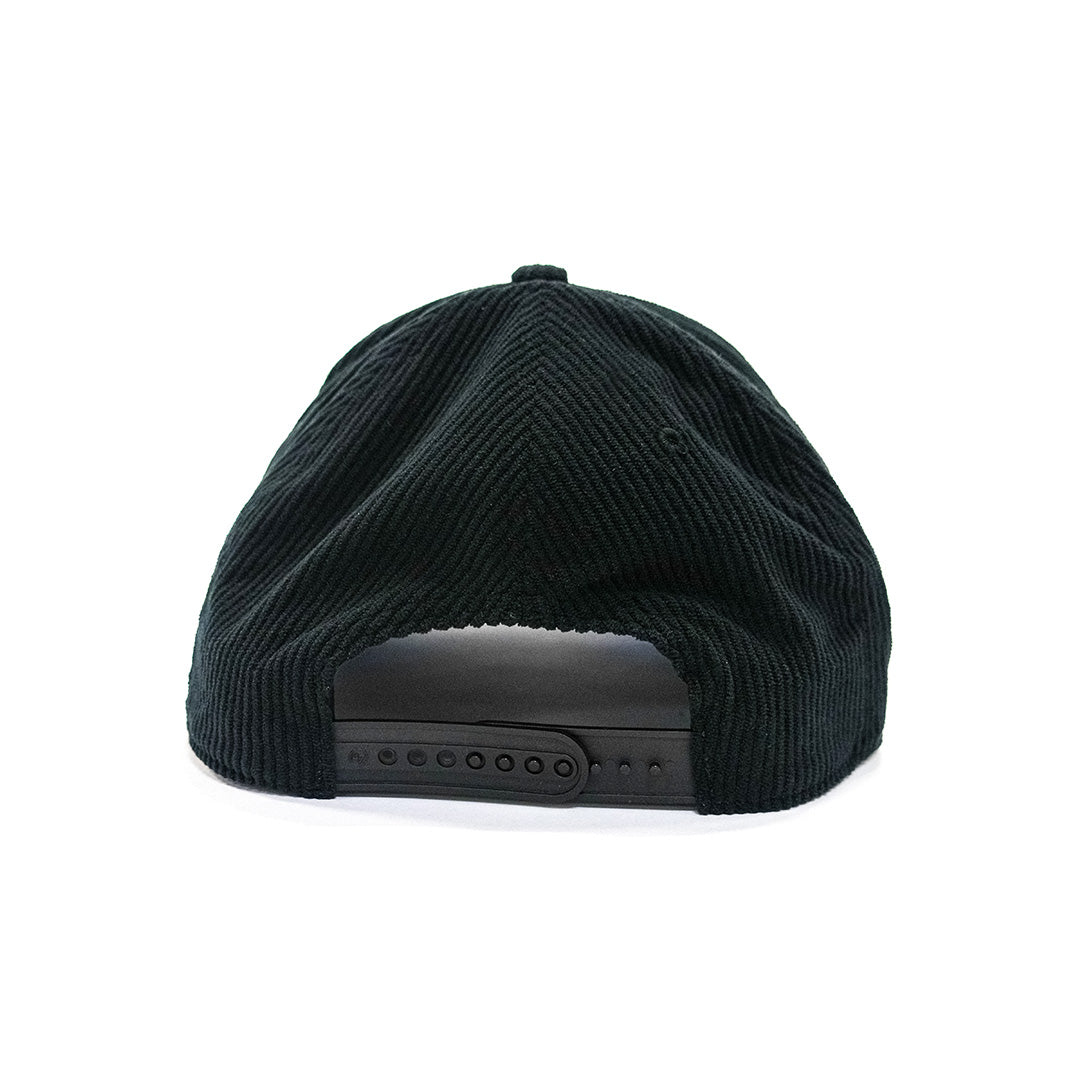 Black Corduroy Rope Hat
