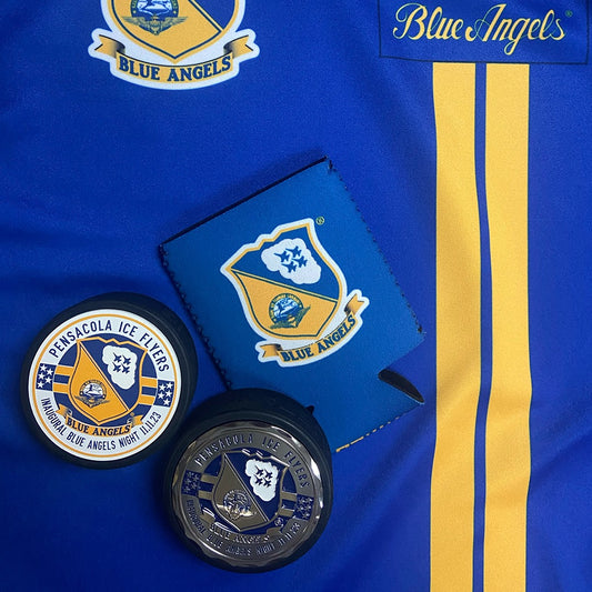 Blue Angels Textured Puck