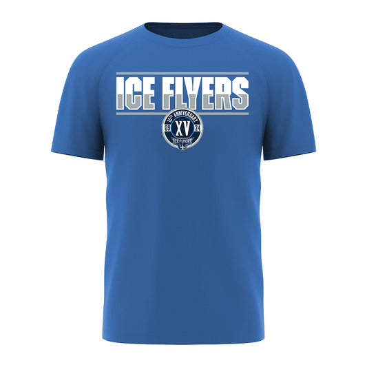 Ice Flyers 15th Anniversary Tee - Carolina Blue
