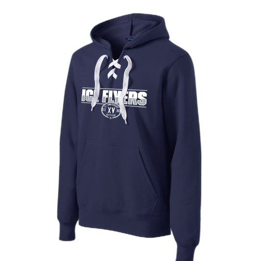 Ice Flyers 15th Anniversary Lace Up Hoodie
