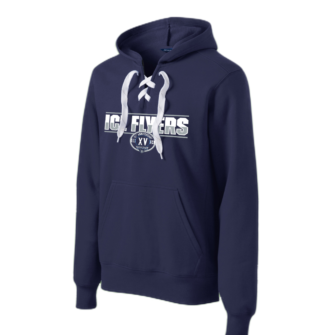 Ice Flyers 15th Anniversary Lace Up Hoodie – Pensacola Ice Flyers