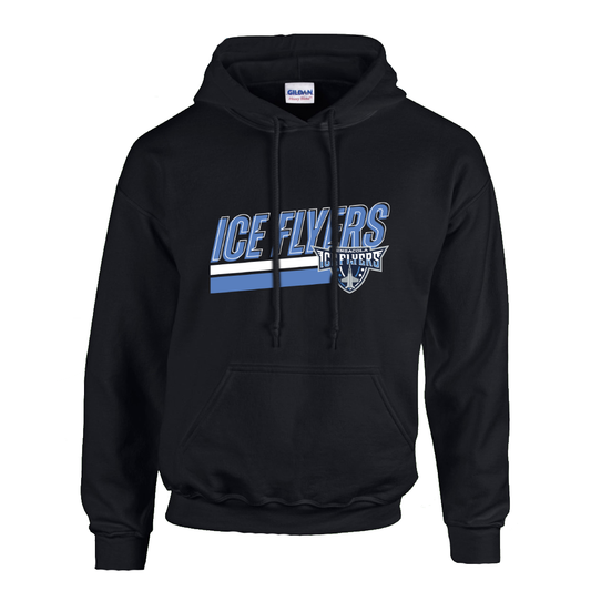 Ice Flyers Stripe Black Hoodie