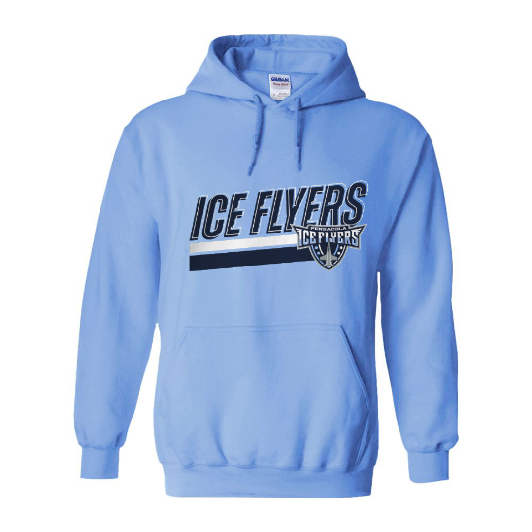 Ice Flyers Stripe Blue Hoodie