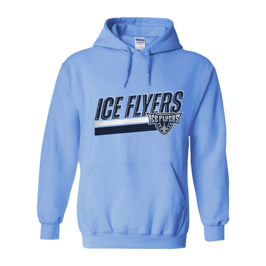 Ice Flyers Stripe Blue Hoodie Youth