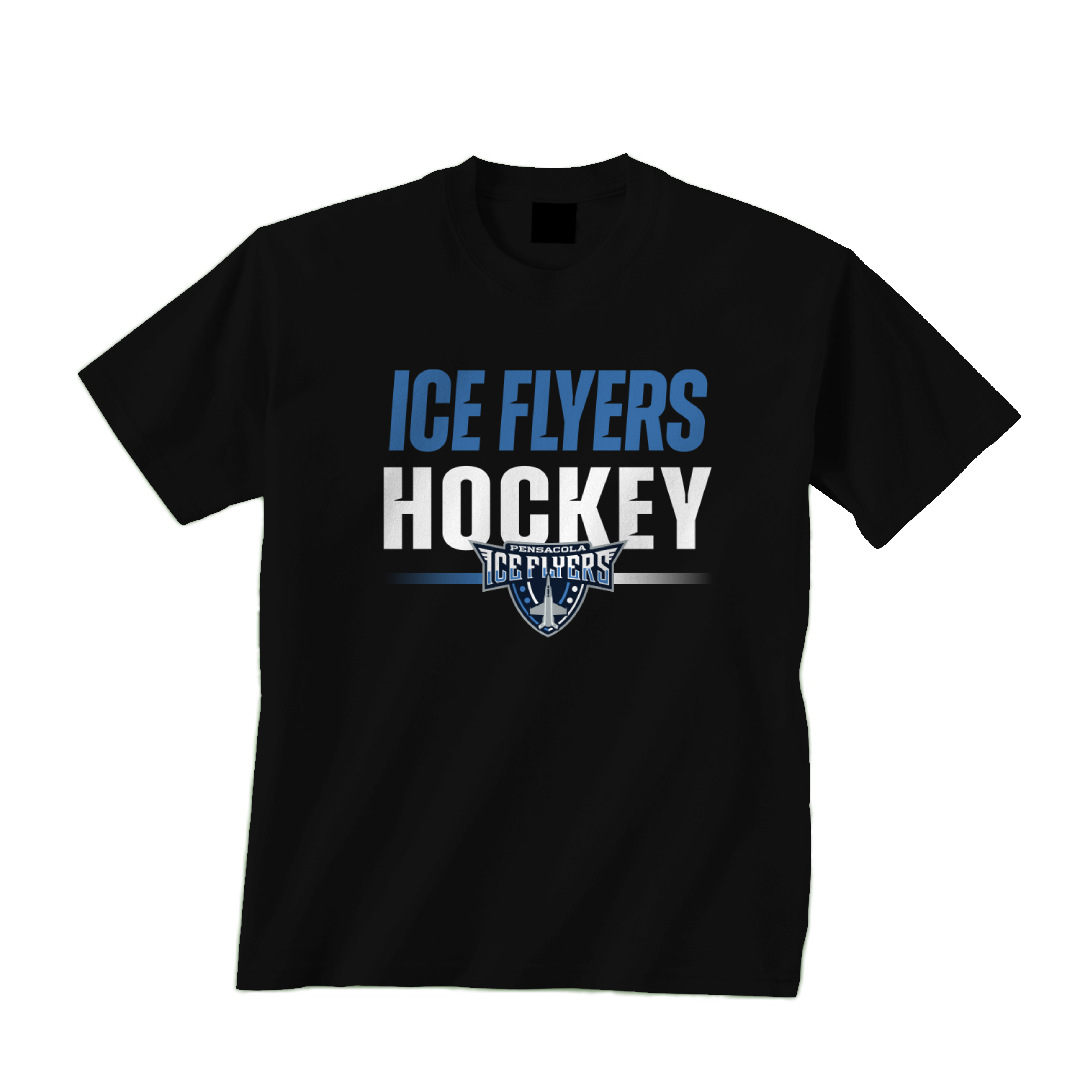 Youth IF Hockey Tee Black Pensacola Ice Flyers