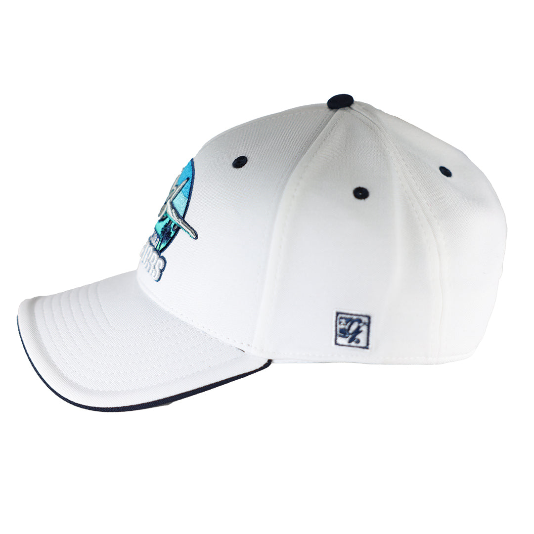 Emerald Coast Alternate Logo White Adjustable Hat