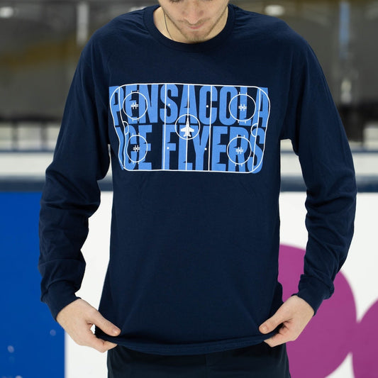 Navy Rink Long Sleeve