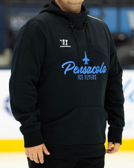 Black Pensacola Script Hoodie