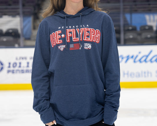 Ice Flyers 2026 Military Navy Lightweight Hoodie 