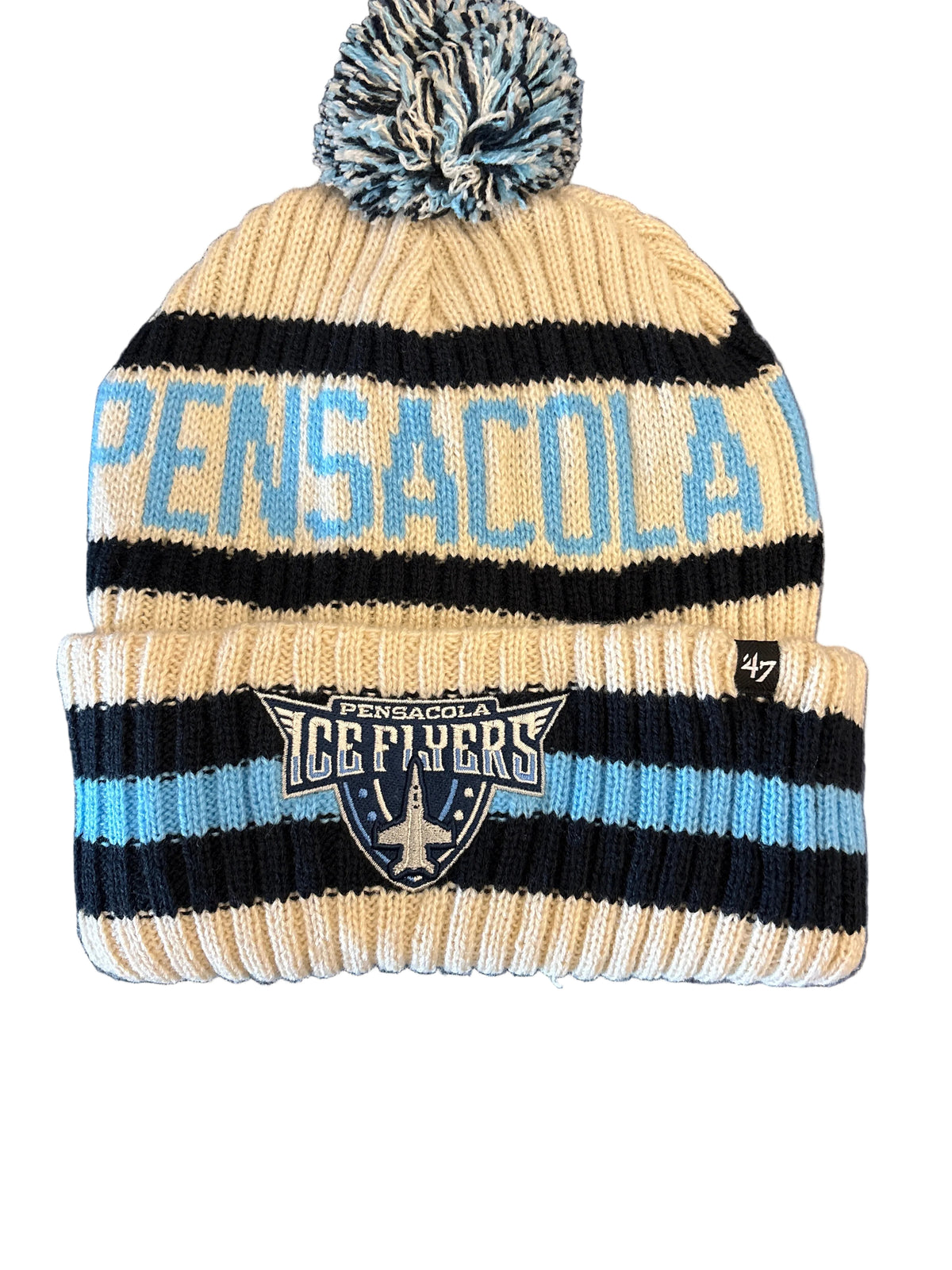 Ice Flyers 47 Brand Cream Pensacola Beanie