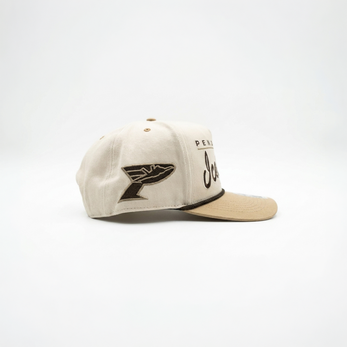 Ice Flyers '47 Brand Tan Pensacola Script Cap side