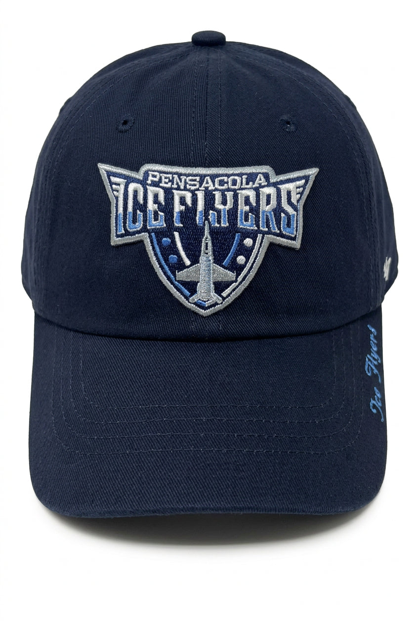 Ice Flyers 47 Brand Women's Navy Miata Clean Up Cap