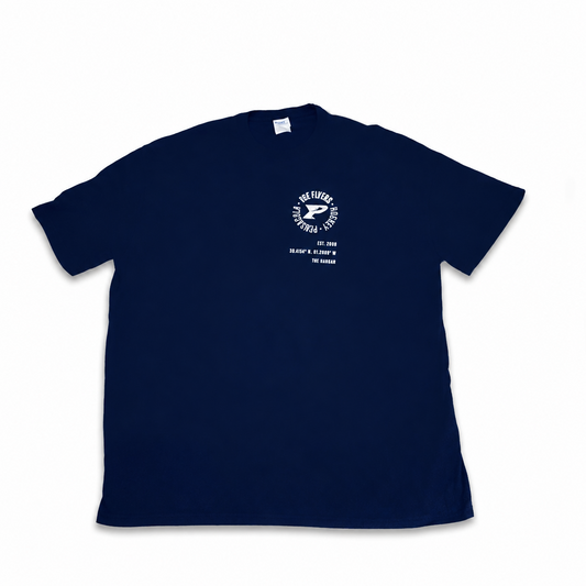 Ice Flyers Adult Navy P Logo T-Shirt