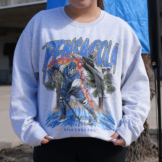 Ice Flyers Dead Threads Crewneck