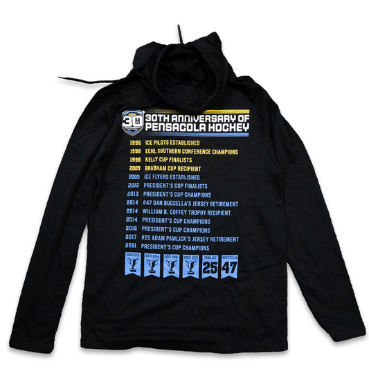 Ice Flyers Lightweight 30th Anniversary Graphic Hoodie back