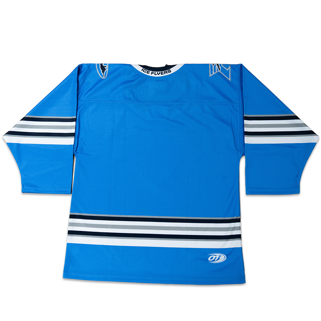 Ice Flyers Ot Sports 2026-27 Columbia Blue Jersey back