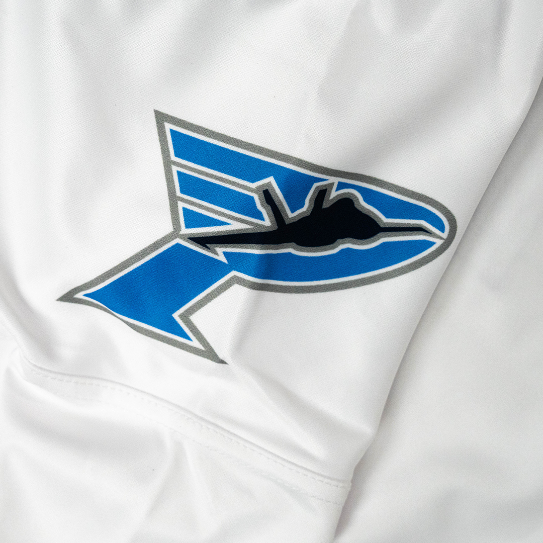 Ice Flyers Ot Sports 2026-27 White Jersey Pm logo