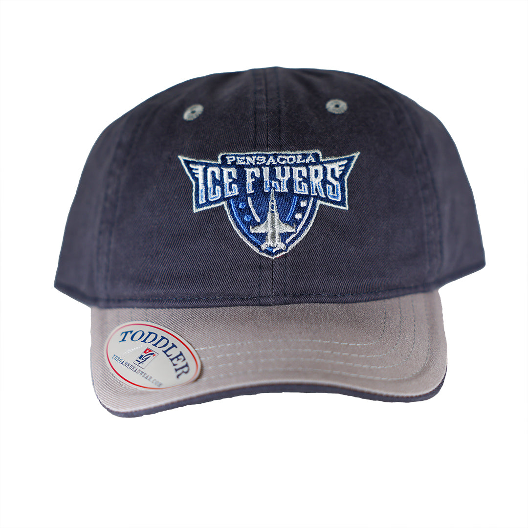 Ice Flyers Toddler Grey Shield Logo Cap