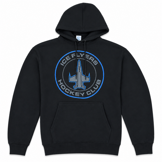 Ice Flyers Youth Black Hockey Club Hoodie