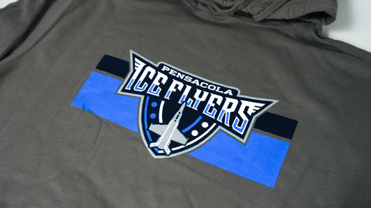 Shield Logo with Stripes Hoodie