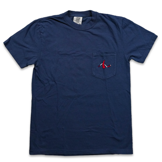 Who’s Your Crawdaddie Pocket T-Shirt – Navy
