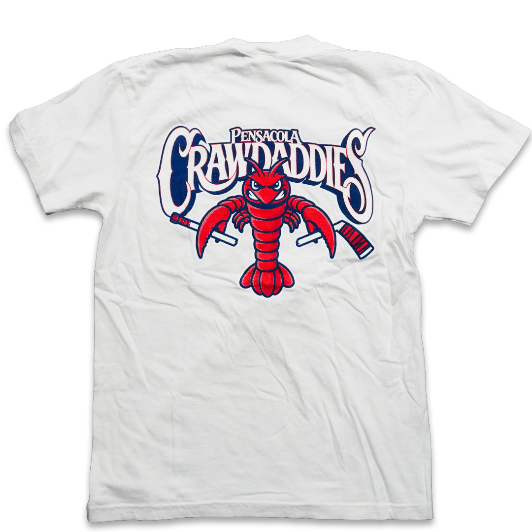 Who’s Your Crawdaddie Pocket T-Shirt – White