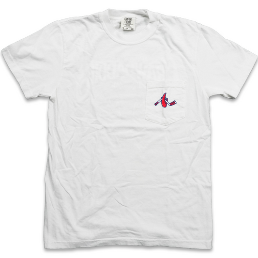 Who’s Your Crawdaddie Pocket T-Shirt – White