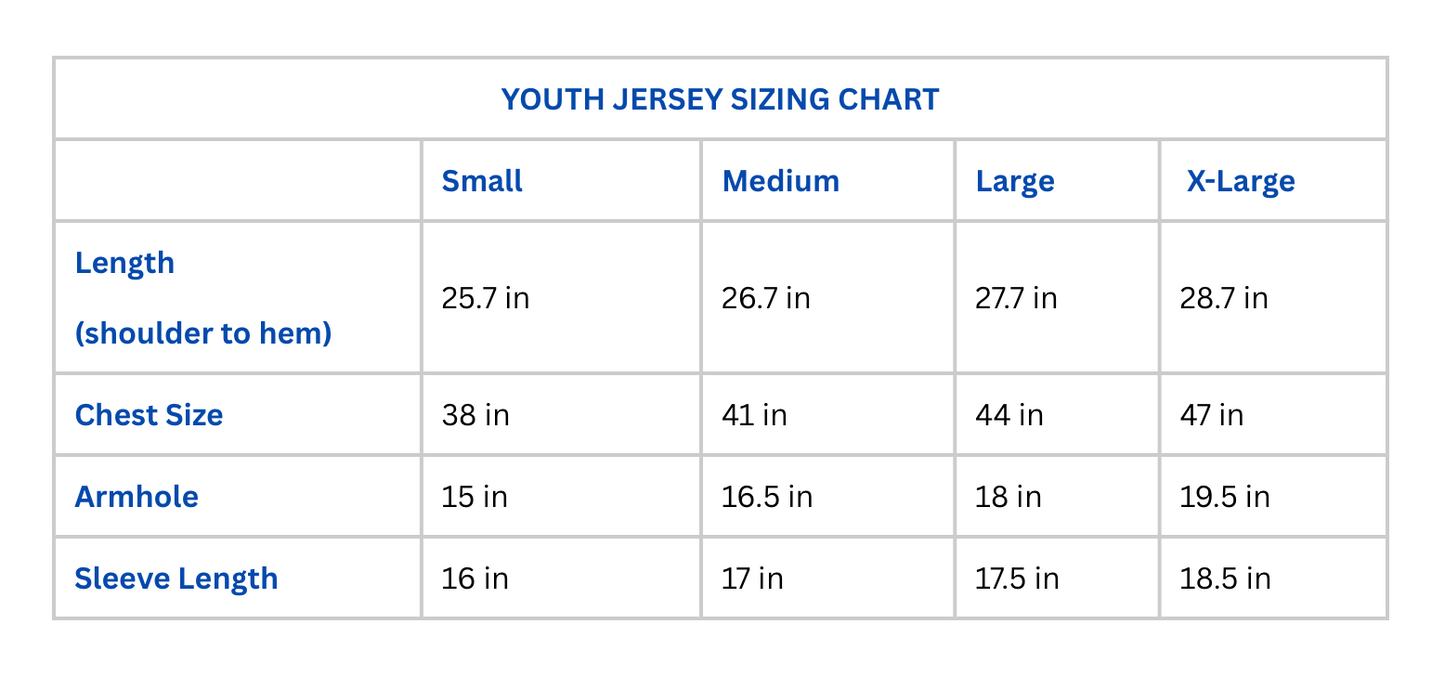 15th Anniversary Youth and Toddler Jerseys