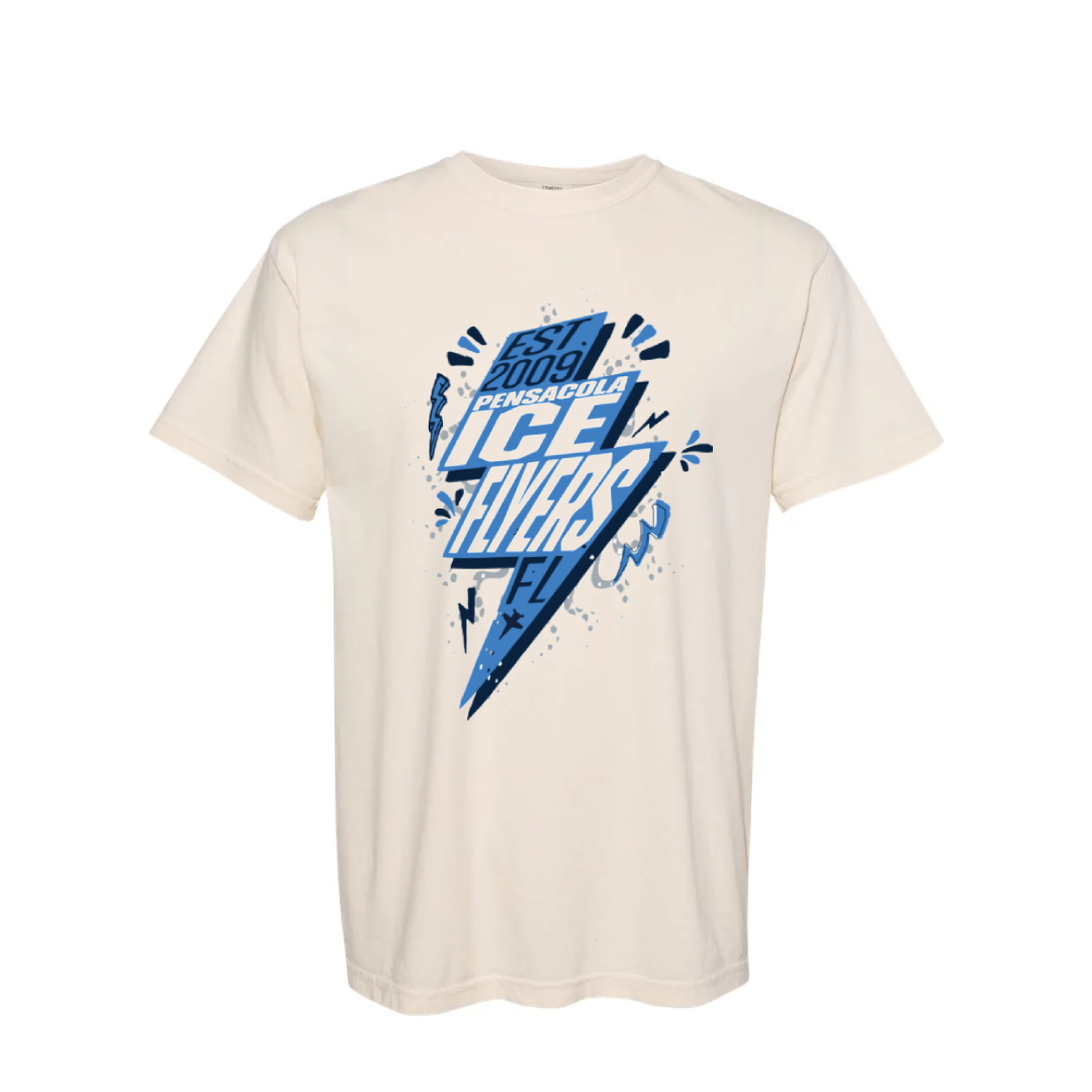 Ivory Comfort Colors Bolt Tee