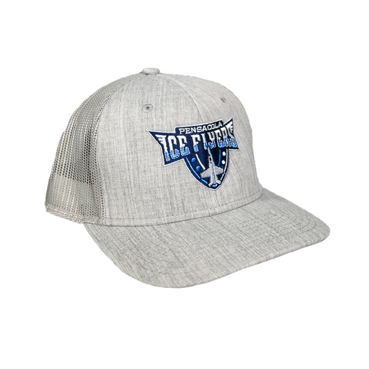 Grey Shield Logo Mesh Trucker Hat