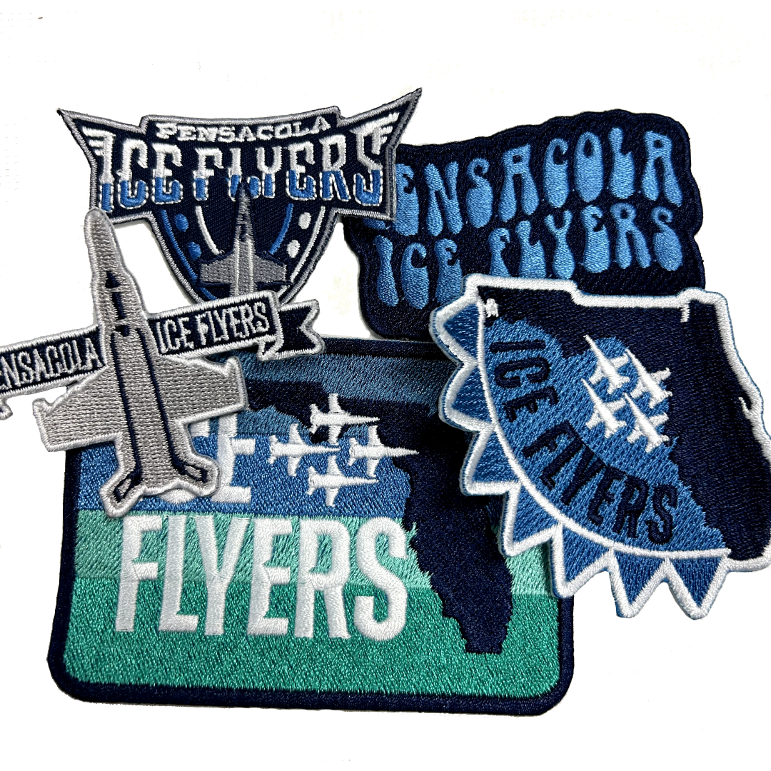 Ice Flyers Iron On Patches