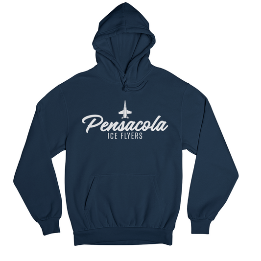 Navy Pensacola Script Hoodie