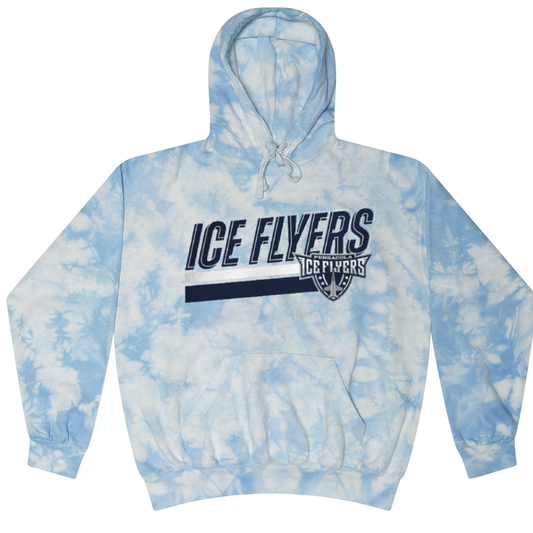 Ice Flyers Stripe Tie Dye Hoodie